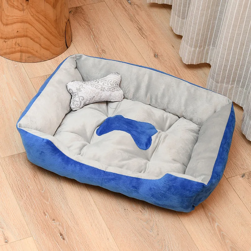 120*90*20cm Xxl Large Jumbo Pet Dog Bed Oxford Fabric Bolster Pet Cushion Pillow Bone Custom Travel Portable Washable  Dog Bed