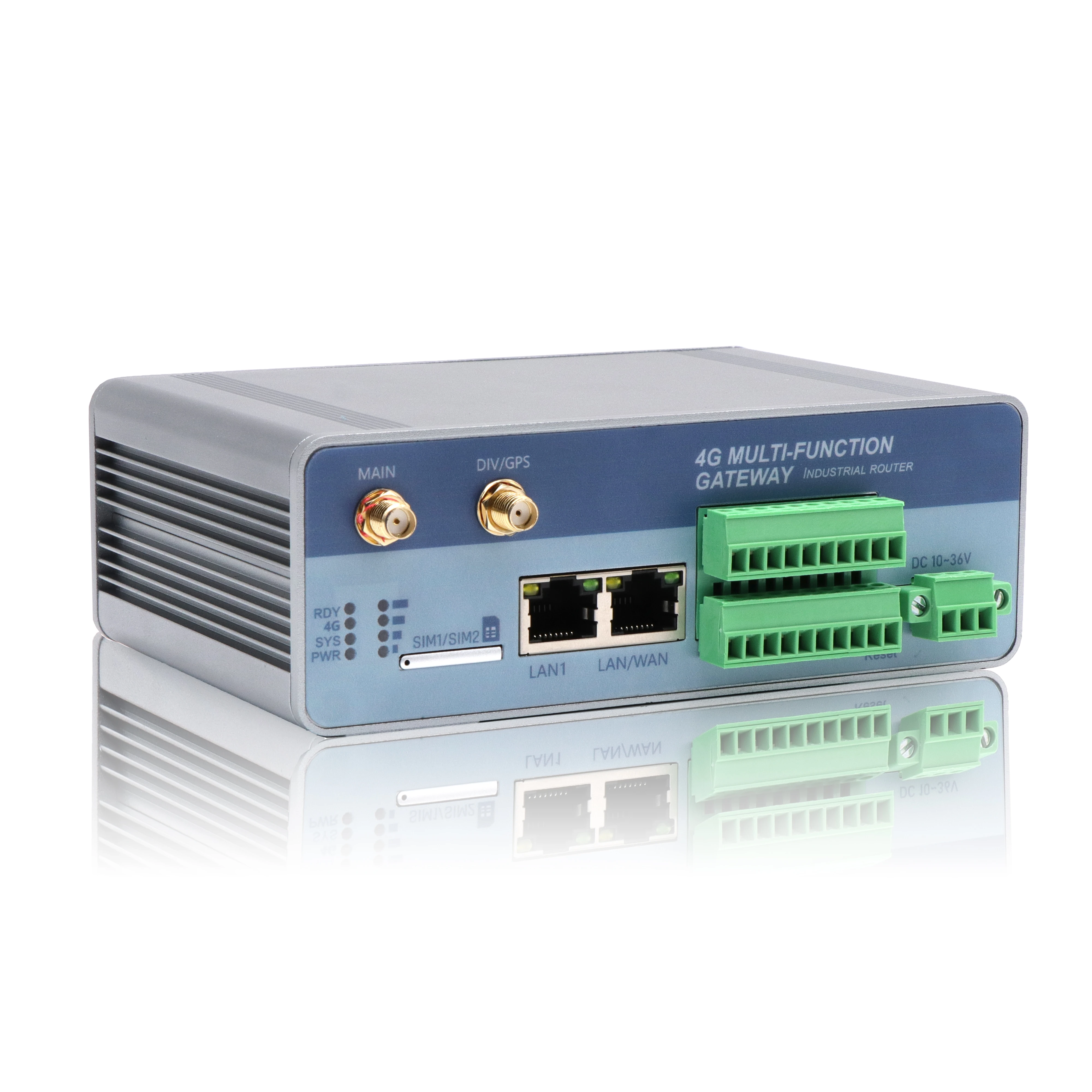 Промышленный маршрутизатор SERIALLINK 4G для систем SCADA с 4DI 2DO 2xRS23 2/485 портами с двумя nano слотом для sim-карты DC10-36V входом
