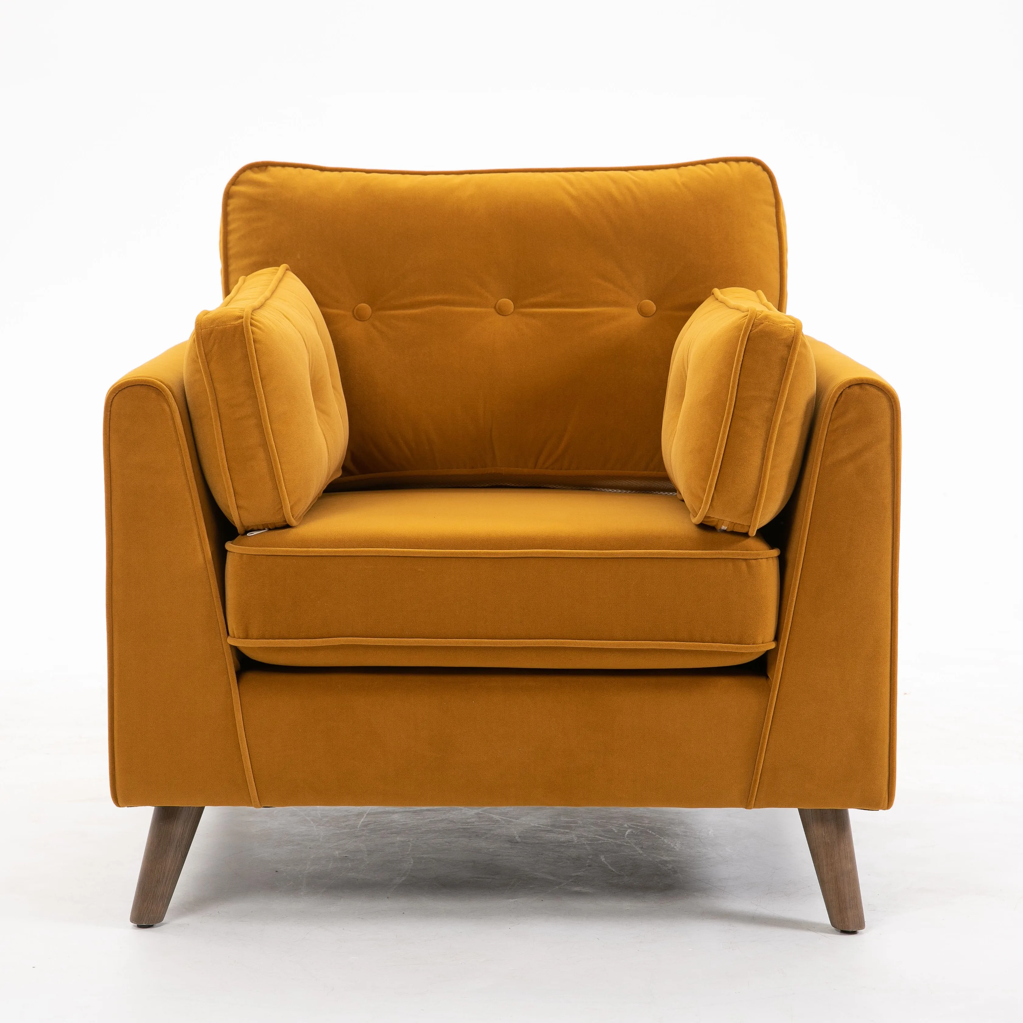 Stylish and Cozy Velvet Upholstered Living Room Accent Chair