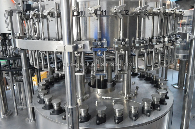 Glass Bottle Carbonated Soda Beverage Wine Filling Machine Soft Energy Drink Making Bottling Line With Aluminum Lid