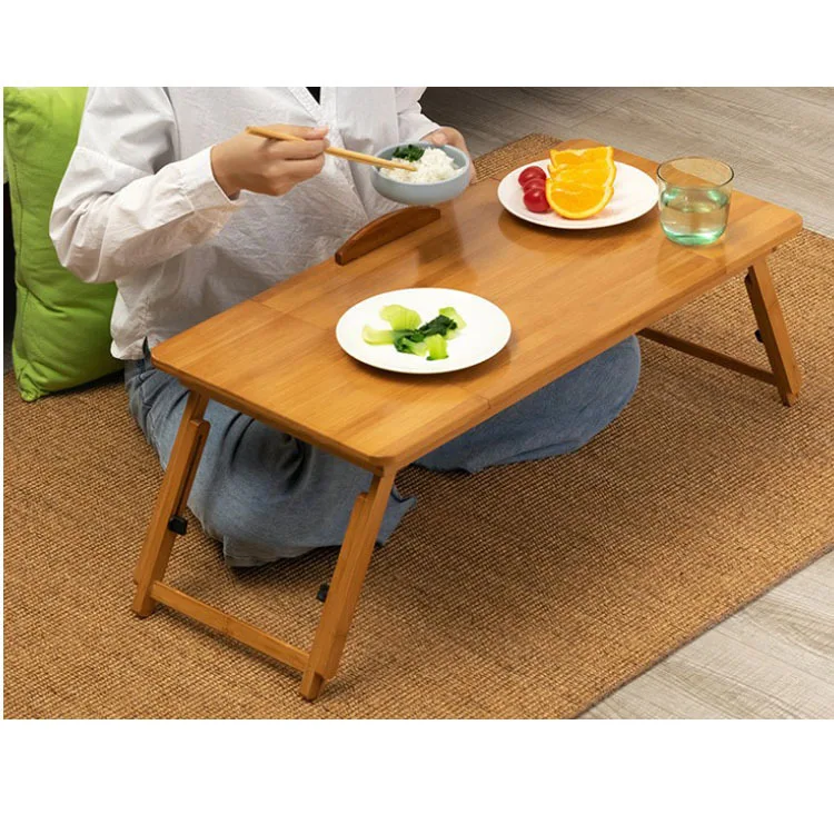 Customized wooden and bamboo bed folding computer study desk notebook writing desk dormitory small table