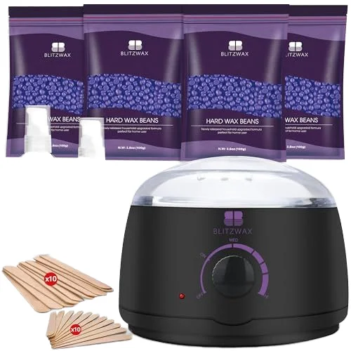 New Trend 2024 Beauty Products Salon Home Depilatory Wax Heater Alumminum Pot Wax Beans Kit with Wax Warmer