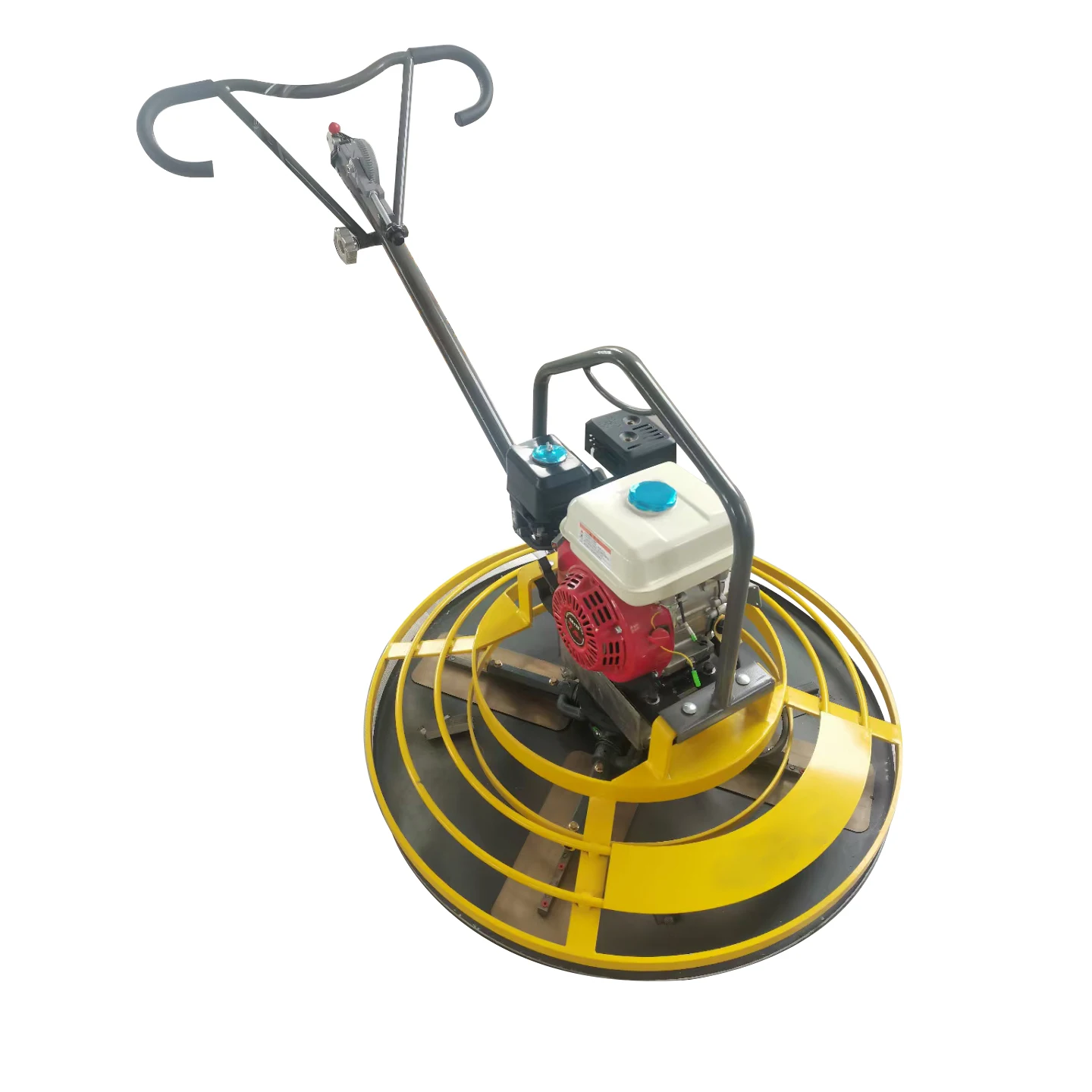 walk behind gasoline electric power helicopter edging finishing float machine concrete power trowel