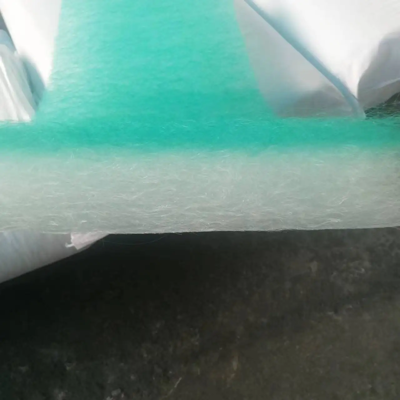 20mm Thick White Color High Temperature Resistant Fiber Glass Filter Media