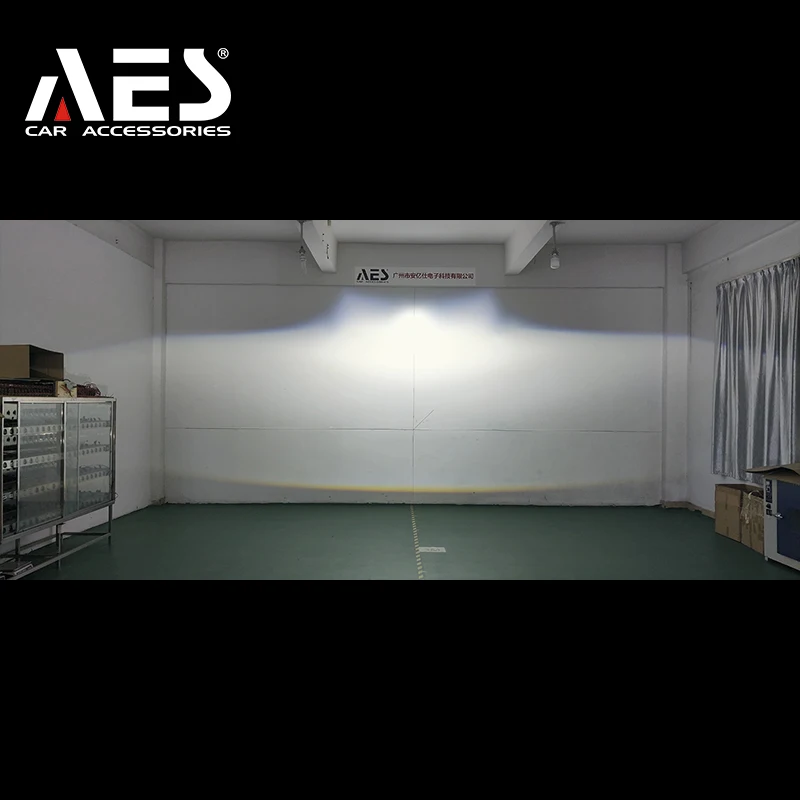 AES high power  3 inch 75W 6000k L3X Biled Projector Lens  with white yellow laser  for car headlight