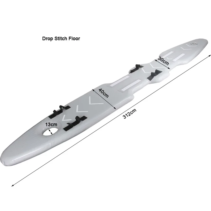 drop stitch floor 4.5 psi inflatable stand up addle board kayak caone air deck