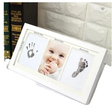 DIY Photo Frame Newborn Baby Handprint Footprint Inkless Touch Ink Pad Girl/Boy Baby Shower Gift decoration