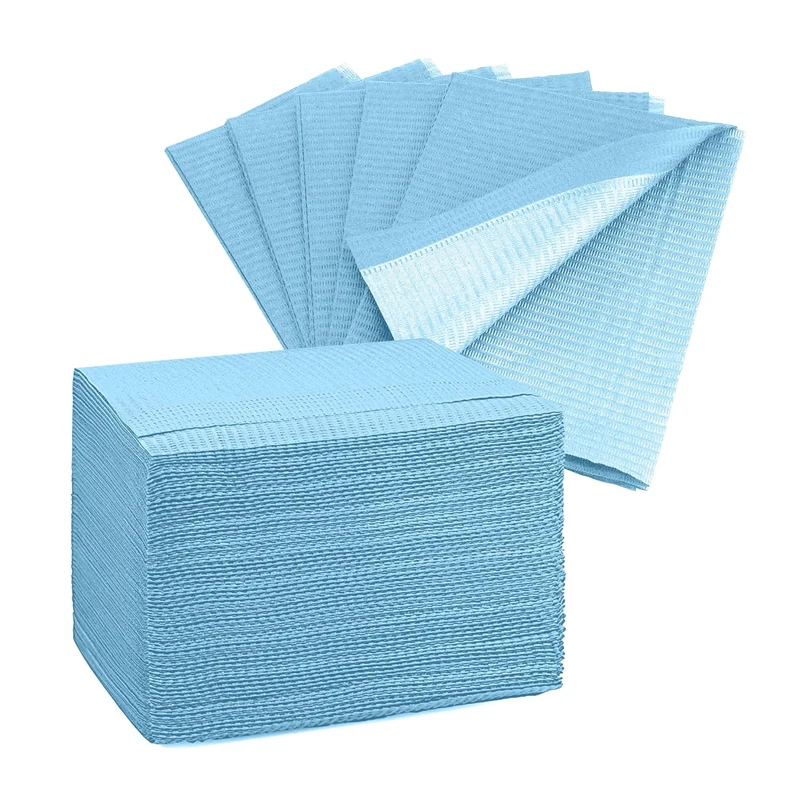 Disposable Dental Bibs Colorful 3-Ply Dental Bibs Medical