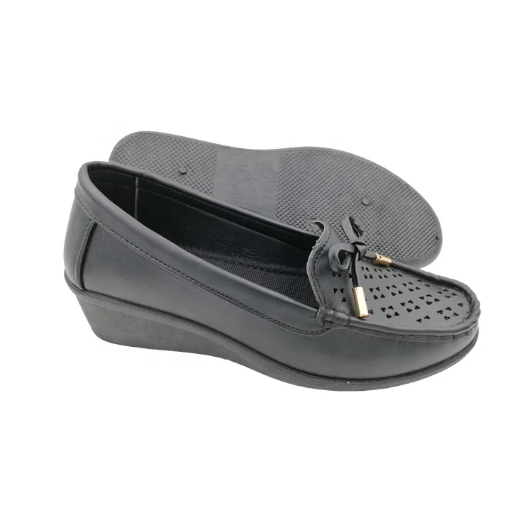 spring ladies dress shoes wedge comfy moccasin for woman