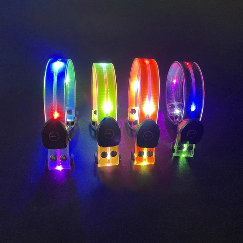 Waterproof safety backpack light glowing bag pendant tag reflective strips tag led light up band