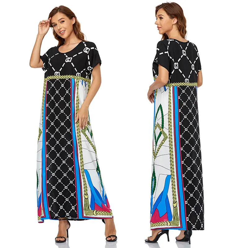Luxury Modest Designer muslim caftan womens dresses womans Women kaftan dubai  longines dress  Muslim Clothing Qatar Style Robe