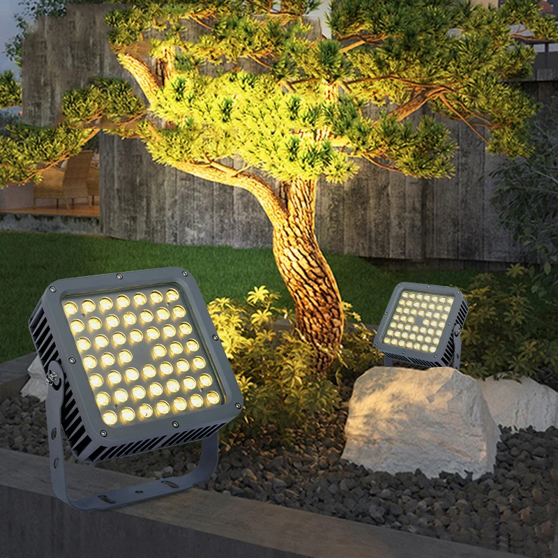 high quality IP65 flood led light  flood lamp landscape spotlight garden multi color led floodlight fixture square projectors le