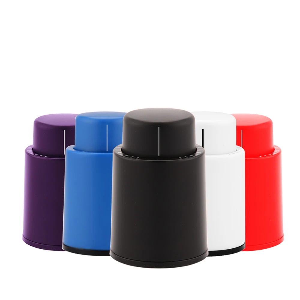 
Top Seller Barware Custom Electric Vacuum Silicone Wine Stopper Black In Bar Accessory 