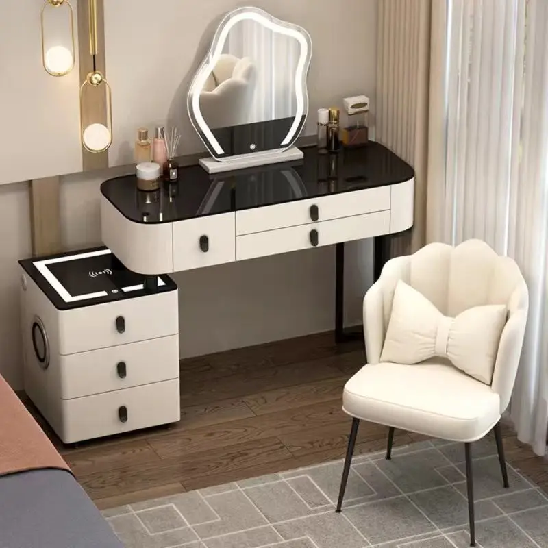 Modern Smart Furniture Multifunctional Bedside Dresser Dresser Sideboard Dresser With Mirror Chair Smart Table