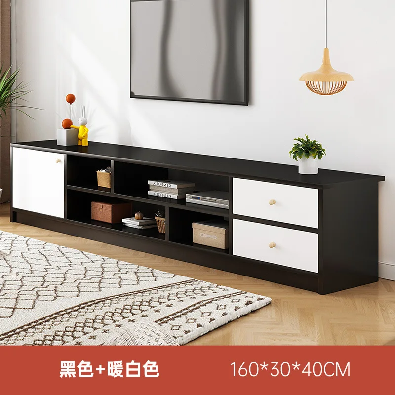 Wholesale Cheap Simple TV Cabinet MDF Wooden TV Cabinet Living Room Bedroom Hotel Apartment Use Modern TV Stand