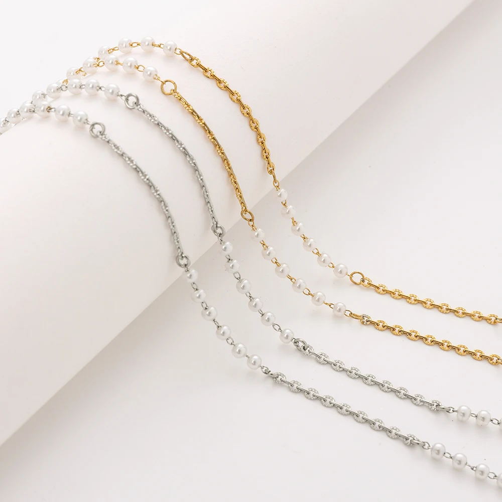 Personalized craft bulk chain Jewelry making DIY stainless steel chain for jewelry making and clothing decorating