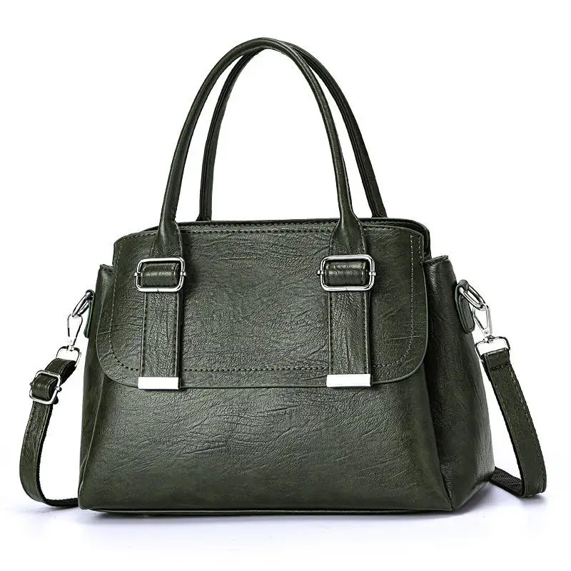 Fashion Larger Capacity Bag Vintage ladies handbags elegant With Zipper Outdoor Leather Tote Bags For Women