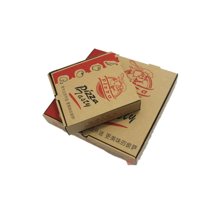 Customized white 10 11 12 14 16 inches pizza boxes