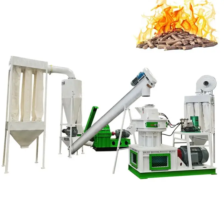 rice husk pellets machine pellet press for straw 10mm sawdust pelletizer cotton stalk straw ring production line