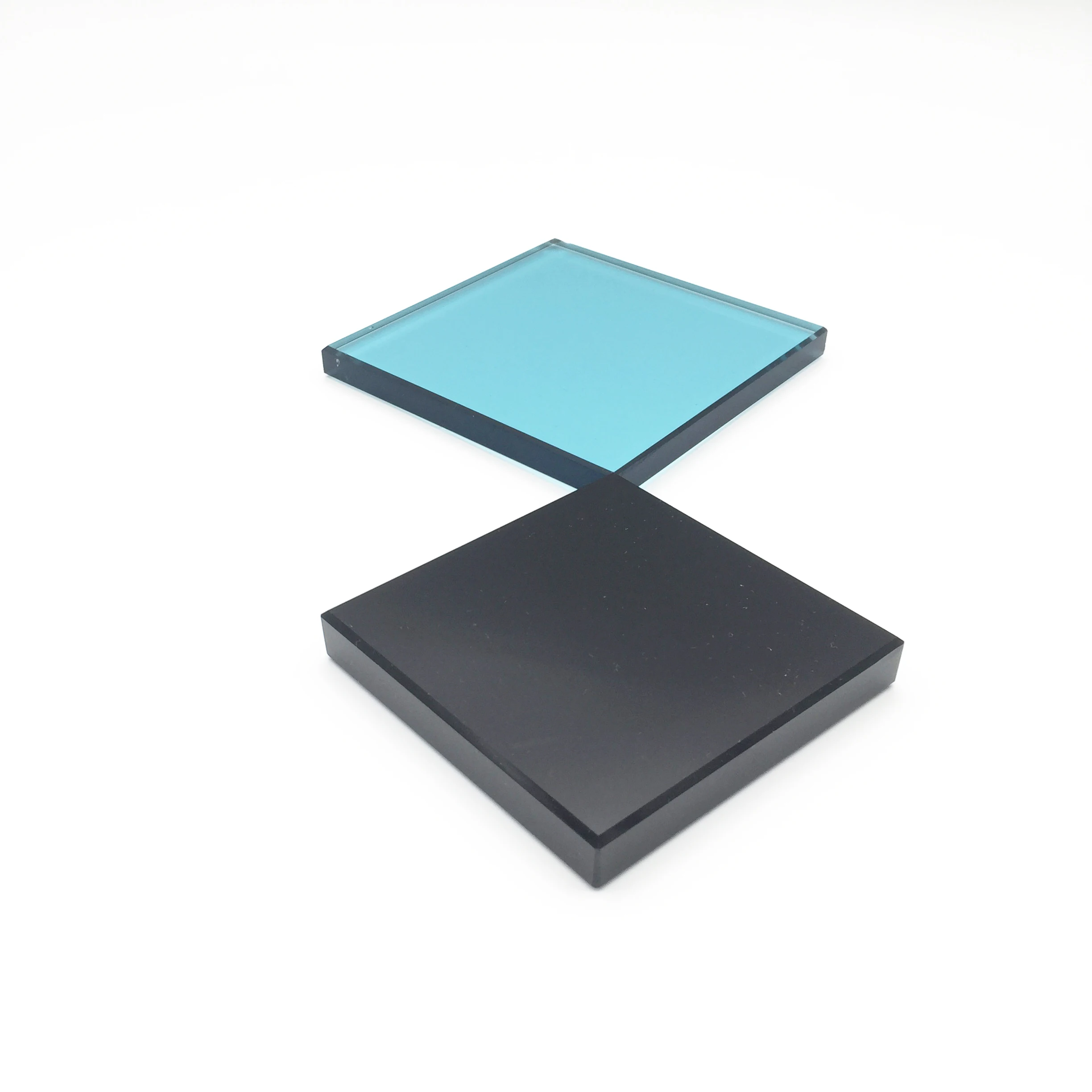 Polished tempered clear  ultra-clear  black  white  glass