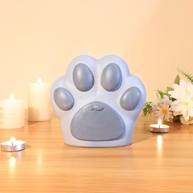 Pet resin Urn small Memorial Keepsake Urns Animal Souvenir Box for Cat Dog Ashes Funeral Cremation Pet Casket & Urns dropshiping