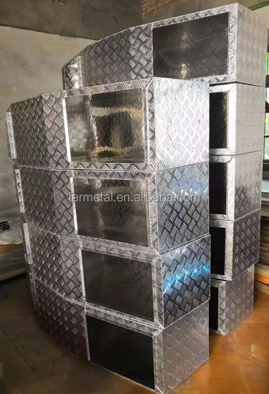 heavy duty aluminium gullwing tool boxes for trucks trailers rotary car parking system metal cabinet case storage