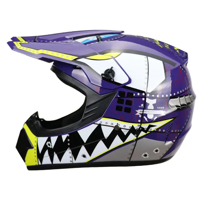 Full Face Off Road Dirt Bike ATV Power Sports Dual Sport Racing Helmet