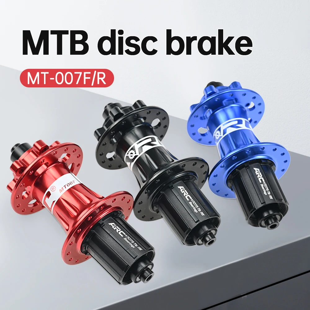 Ступица с дуговым подшипником MTB 28 32 36 отверстий MT007F/R HG 11S черный/красный/синий горный велосипед дисковый тормоз