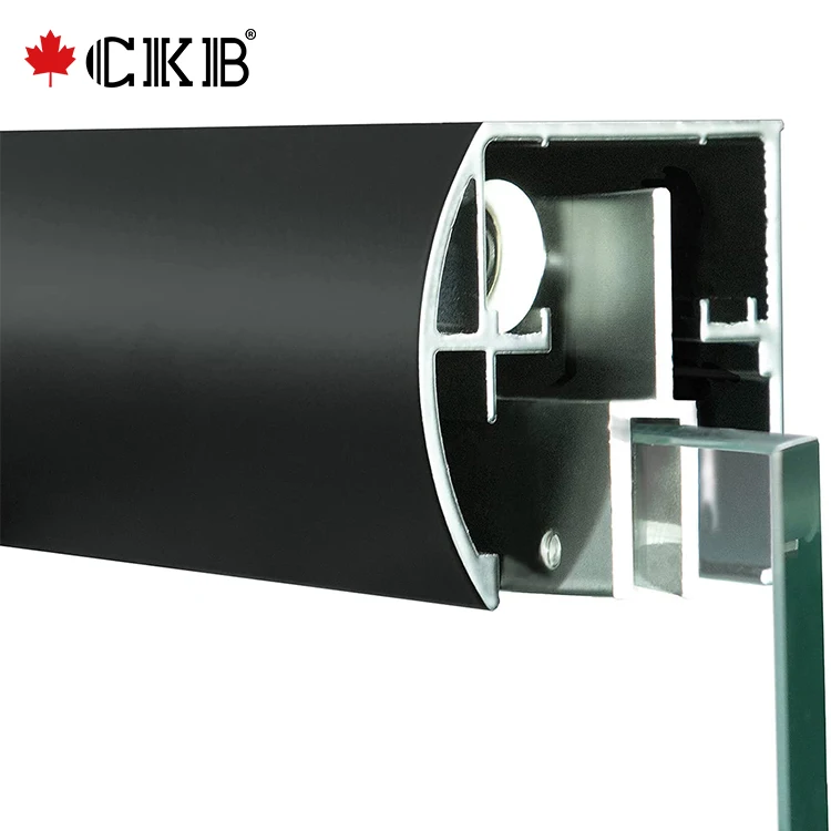 Stock In USA Matt Black Brushed Nickel Chrome Aluminum Sliding With Frame Bathroom Bathtub Door