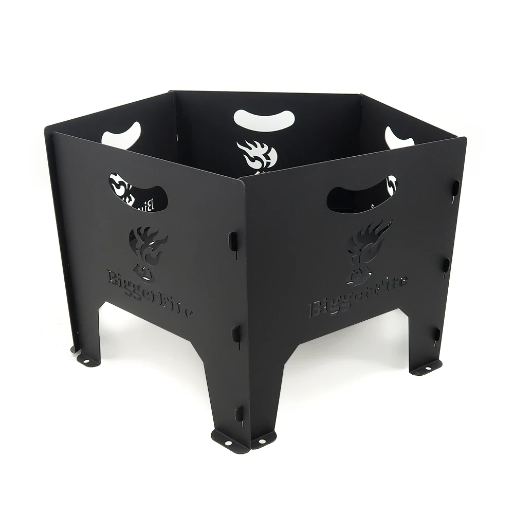 Classic Outdoor Campfire Brazier Assembled Fire Pit Ring Bonfire Portable fire pit grill camping HR-HK-008