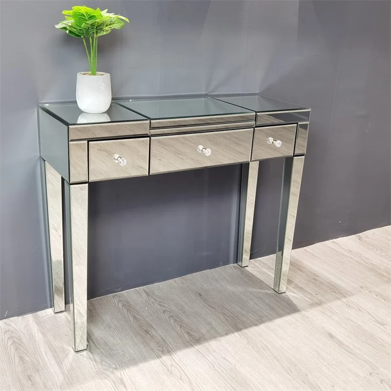 Современный вся выполнена вручную зеркальный консоли туалетный столик/туалетный столик и комод для украшения