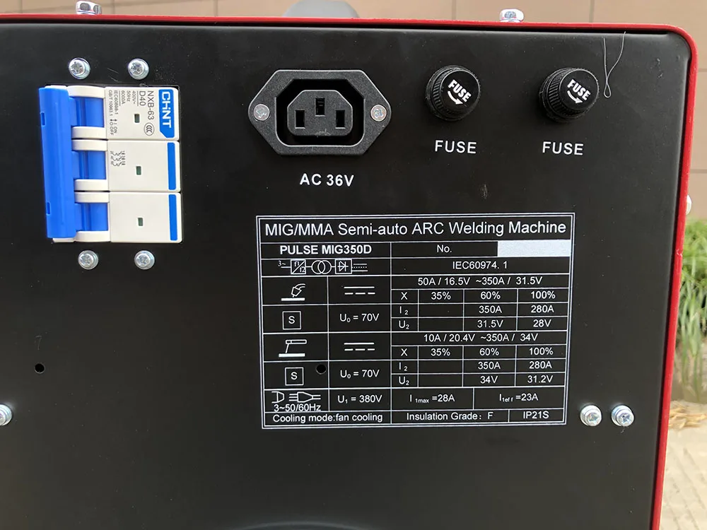 Industrial Digital Heavy Duty Double Pulse Mig Welder Aluminum Pulse MIG 350A Pulse MIG MMA Welding Machine With LED Display