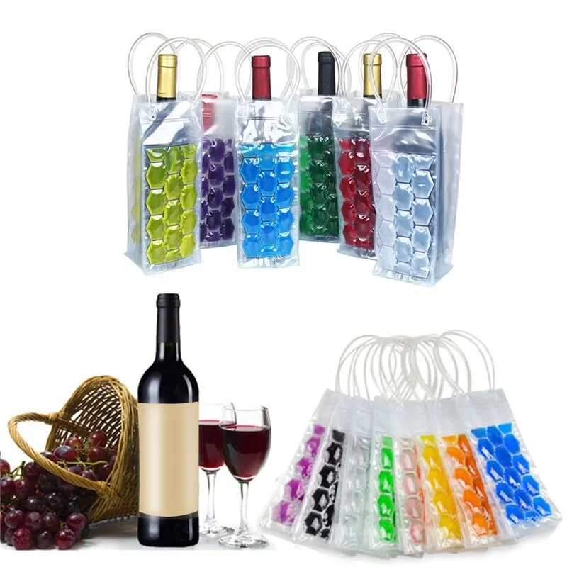 Chilling Cooler Beer Cooling Gel Holder Carrier Wine Bottle Freezer Bag