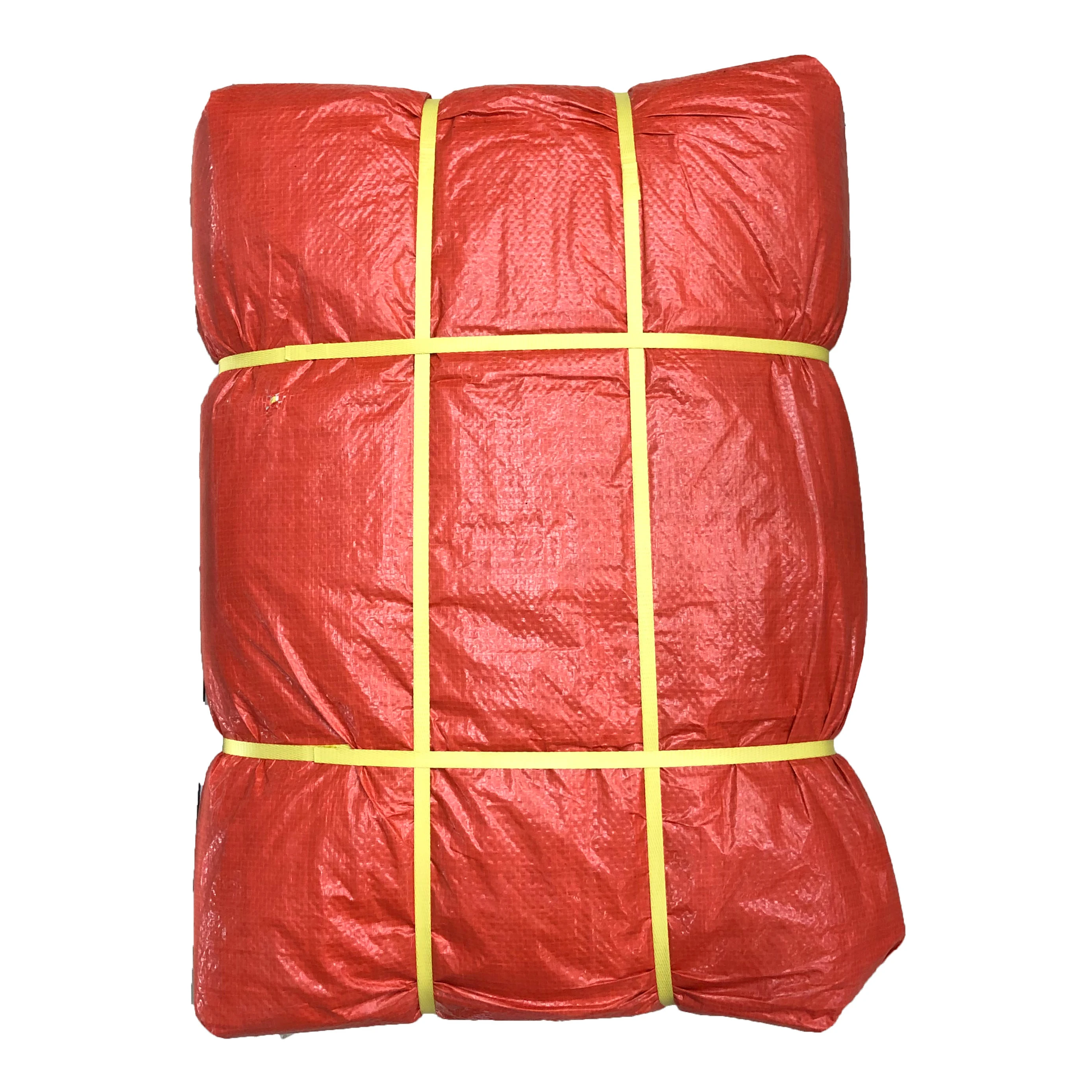 Blue/Orange Waterproof PE Plastic Tarpaulin Sheet in Piece Bales Packing