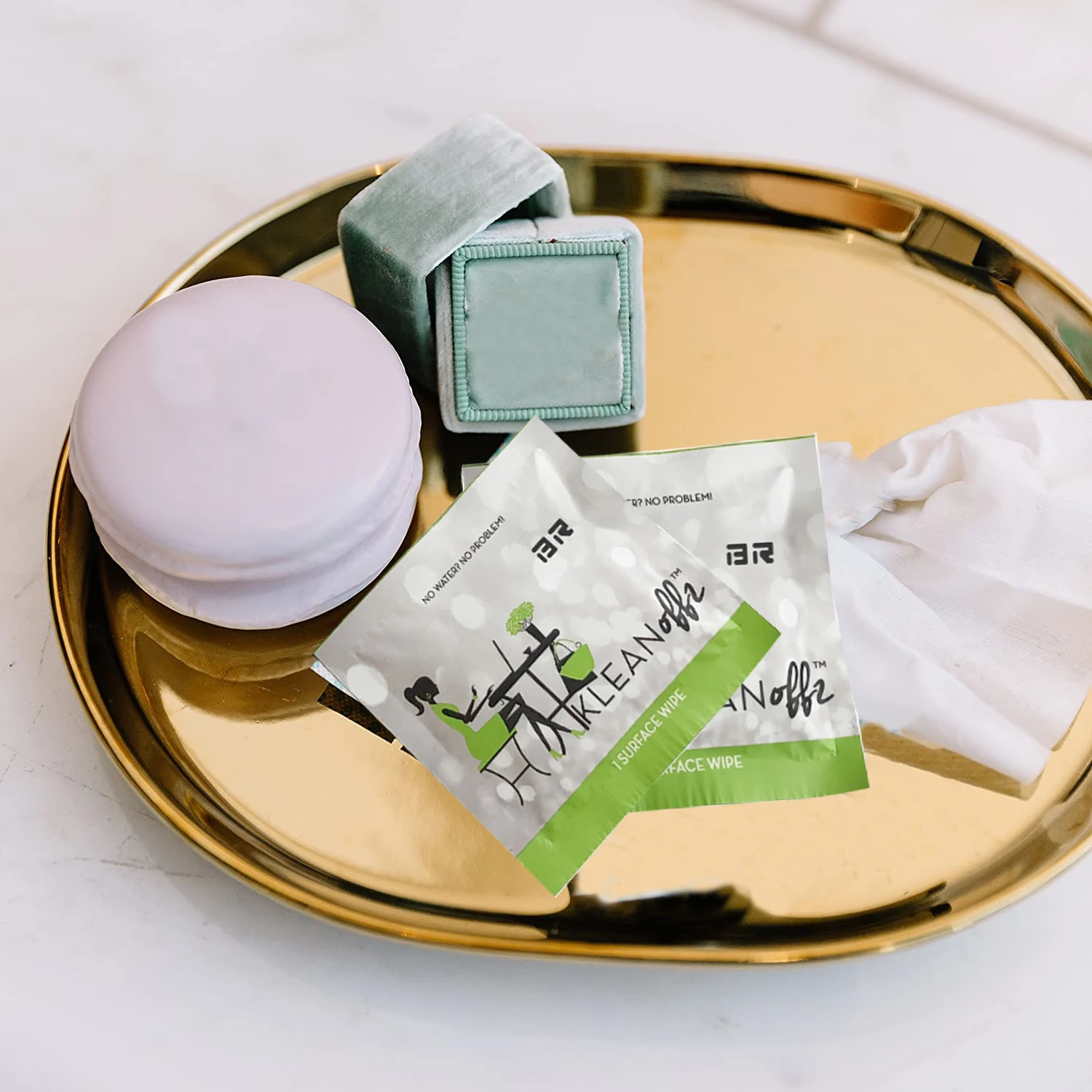 Organic Prebiotics Wipes Manufactures Compostable Single Pack Feminine Mini Sanitiser Wet Hygiene PH Wipes 1pcs For Sensitive