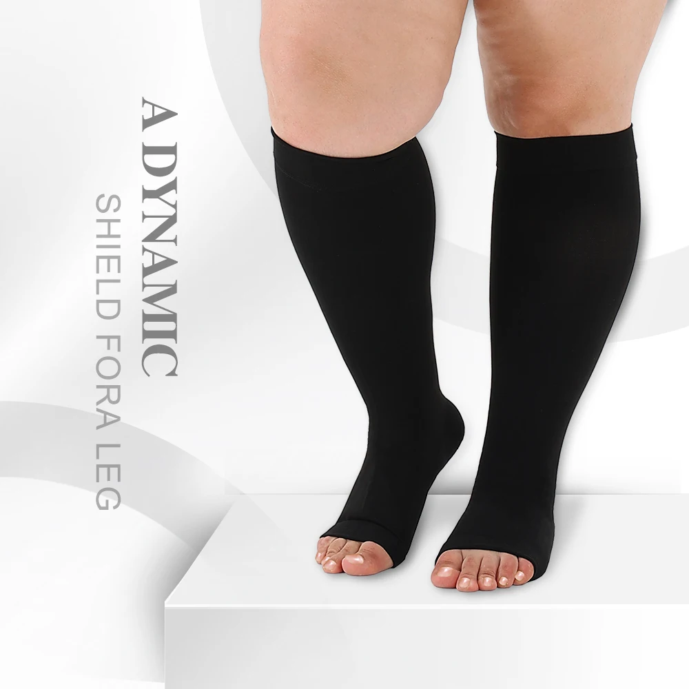 Wholesale Xiangzi Open Toed  20-30mmhg Medical Sock for Varicose Veins Compression Stockings