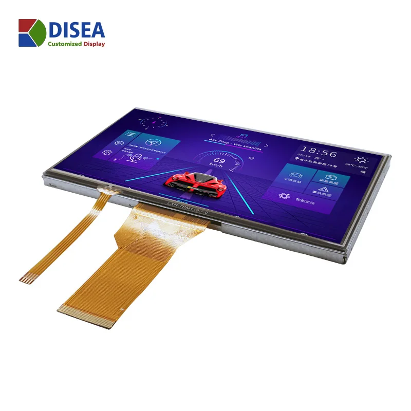  И укрепления здоровья OEM 800*480 RGB888 широкий температурный 7 дюймов TFT резистивный сенсорный экран