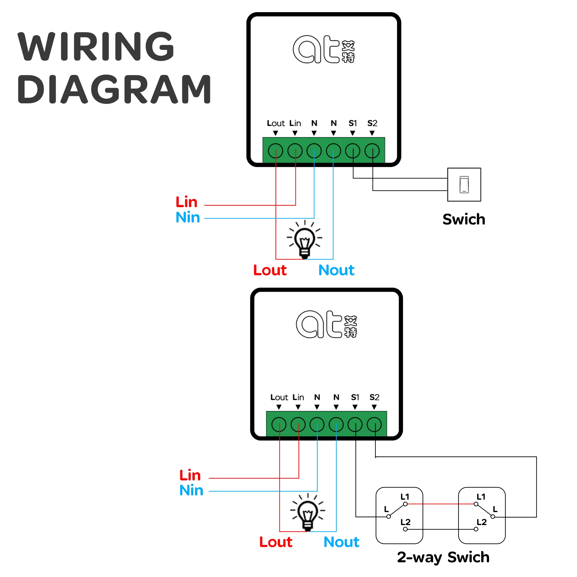 16A MINI smart light bulb switch smart home wifi wireless smart switch zigbee remote smart switch tuya no neutral with google