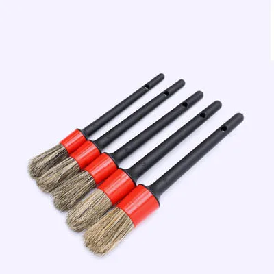 Car Inner Outer Dry Wet Vent Dashboard Wash Cleaning Pig Mane Detailing Brush Set