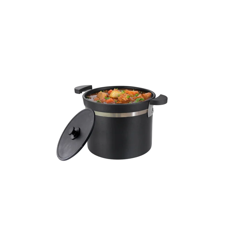 Online Wholesale Bamboo Charcoal Pot With Nanoceramic Coating 304 Vacuum Stainless Steel Outer Pot 7L 23cm