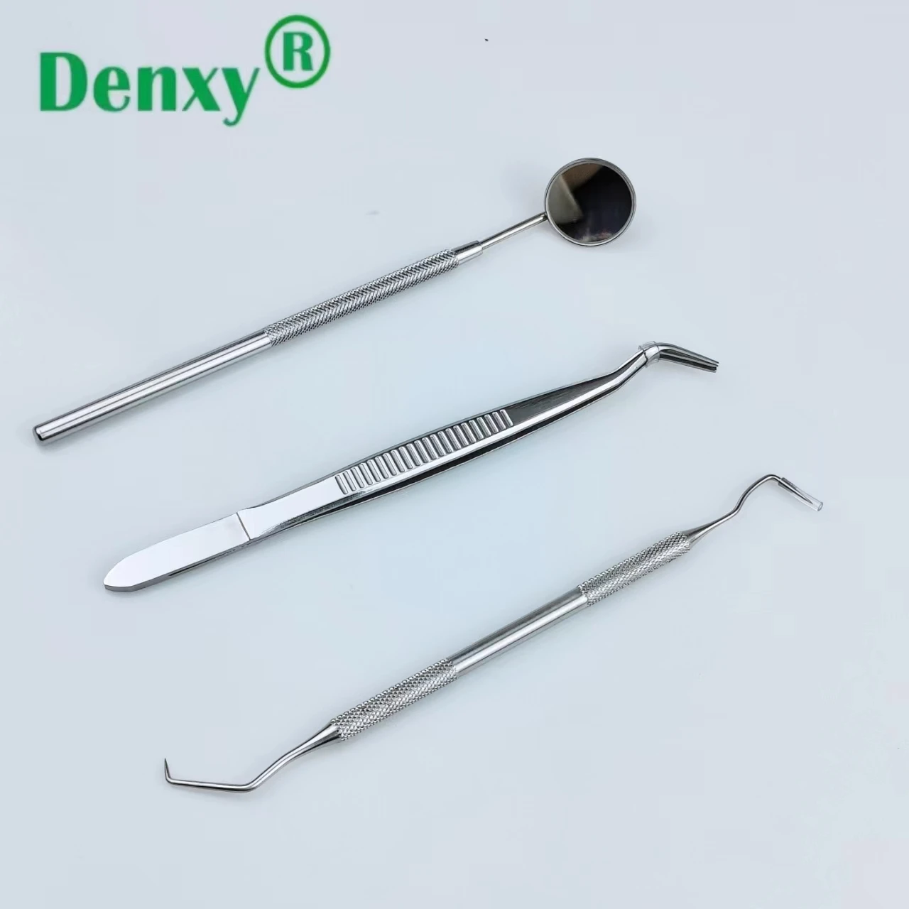 Стоматологический Набор для гигиены полости рта Denxy стоматологические инструменты хирургических инструментов набор стоматологических 3 шт. с зеркалом/пинцетом/зондом