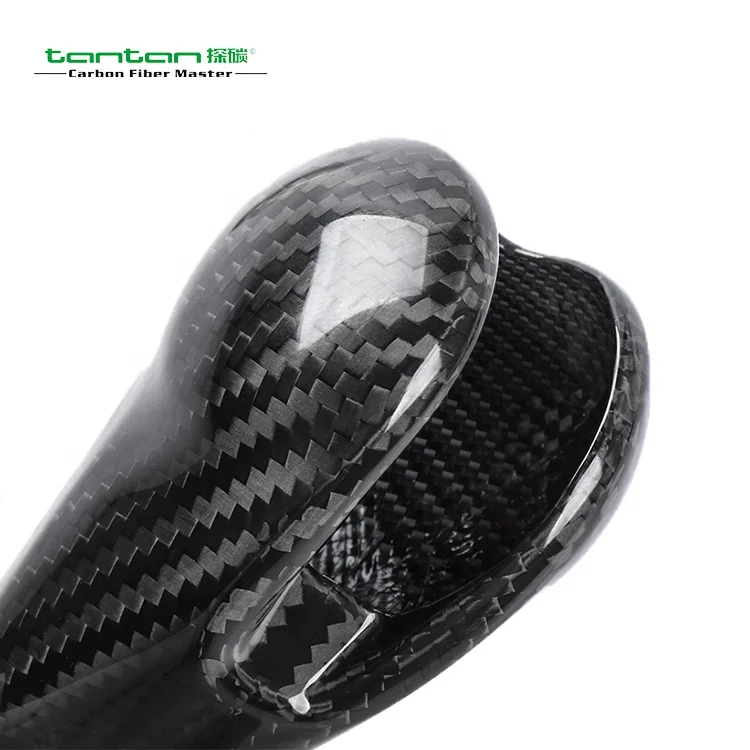 tantan Car Interior Accessories Gear Shift Knob Cover Carbon Fiber For Porsche Macan panamera 911 Cayman Carrera