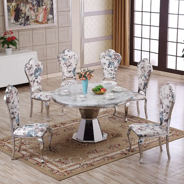 Philippines Furniture Modern Stainless Steel Dining Table For Chairs For Dining Room