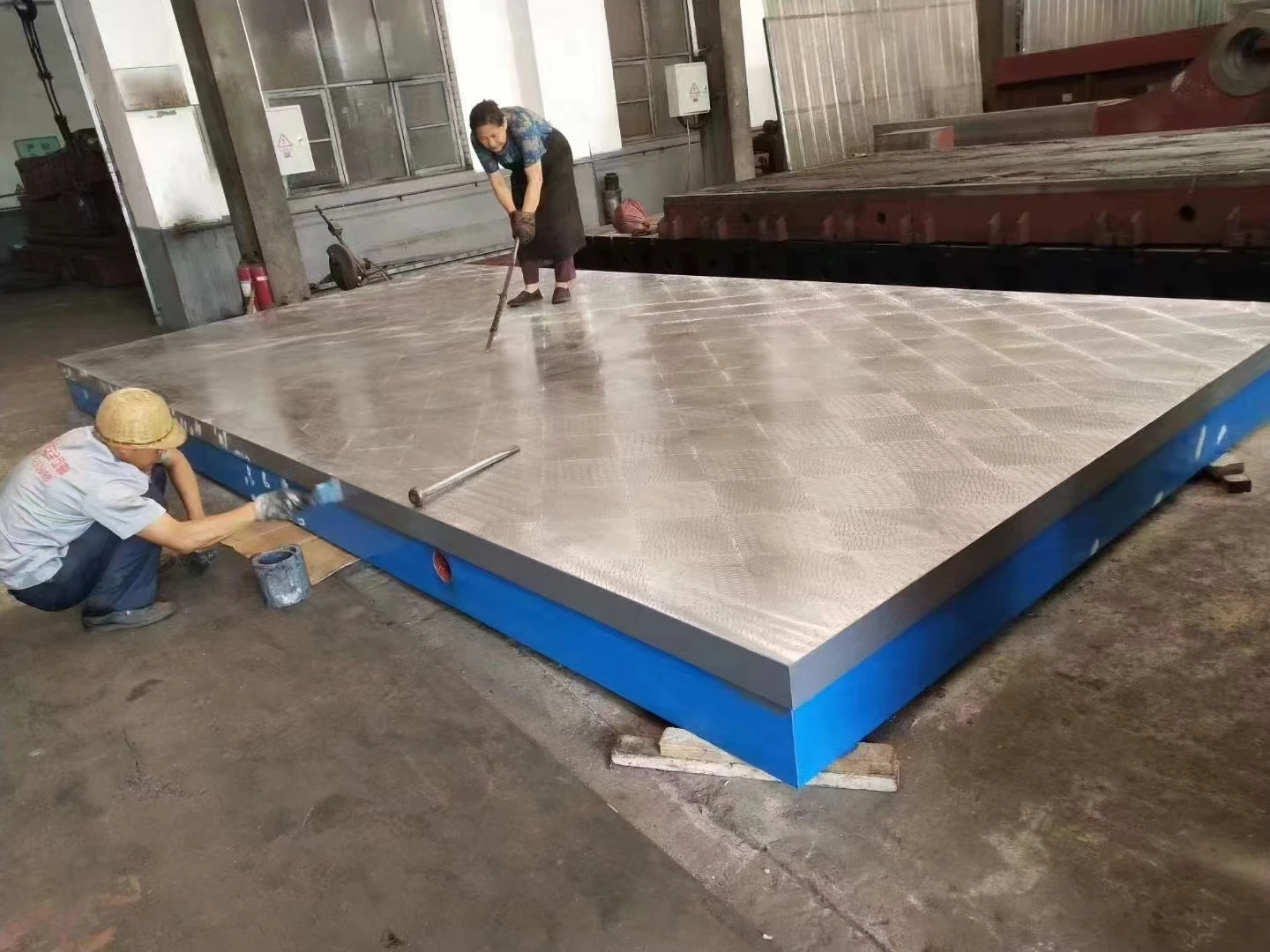 HT300 material cast iron floor plate with t slot cast iron surface plate