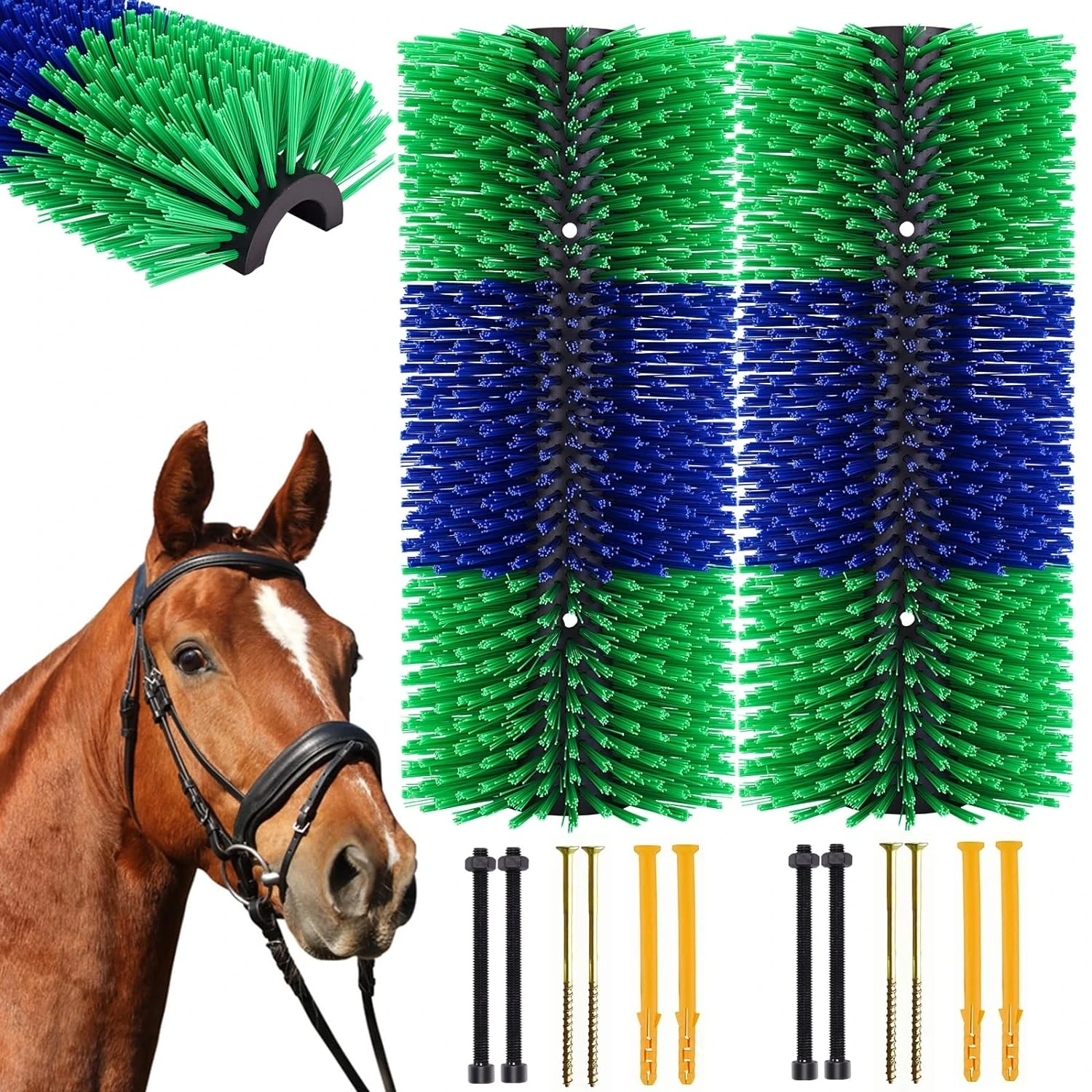 Livestock Scratch Brushes for Caring and Maintaining farm animals