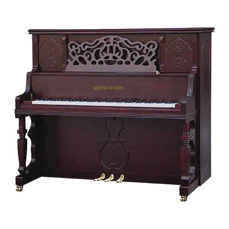 Middleford acoustic piano M130Y with mahogany matte paintings