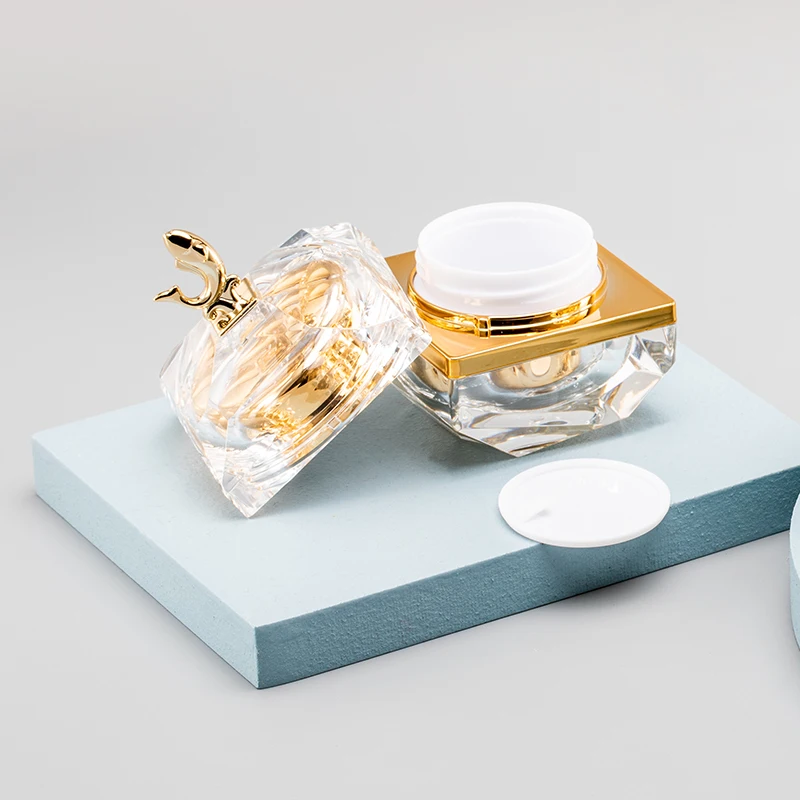 30g Dolphin Shape Acrylic Bronzing Cosmetic Packaging Container Lotion Plastic Empty Cream Jar