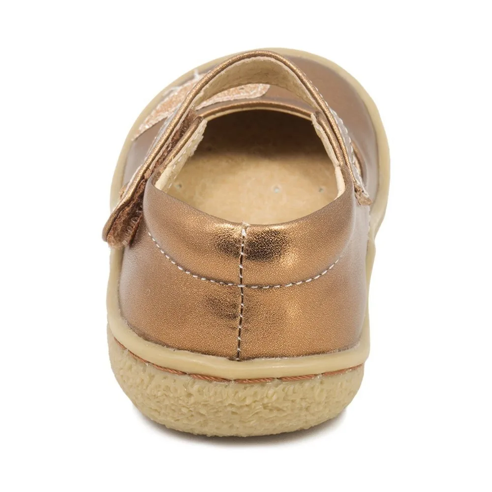 Livie And Luca Quality Dress Princess Soft Metallic Breathable Leather Flat Barefoot Shoe For Baby Toddler Youth Girl 2022