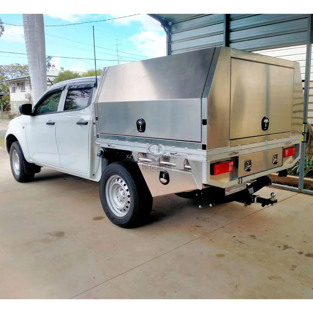Customized Ute Metal Tray Single Cab Aluminium Lift Off Vehicle Canopies For Sale for Toyota Hilux. SR5 2015