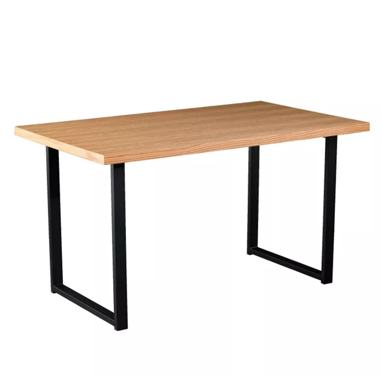 Modern Indoor Wooden Metal Material Dining Table For Dining Room